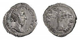 Marcus Aurelius. Denarius; Marcus Aurelius; 161-180 AD, Rome, 170 AD, Denarius, 3.10g. RIC-225, C-979, BM-532. Obv: M ANTONINVS - AVG TR P XXIIII Head...