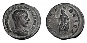 Diadumenian as Caesar. Denarius; Diadumenian as Caesar; 217-218 AD, Rome, c. March-May 218 AD, Denarius, 2.62g. BMC-94 note, RSC-21b, RIC-117 var. Obv...