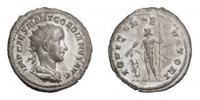 Gordian III. Antoninianus; Gordian III; 238-244 AD, Rome, 238/9 AD, Antoninianus, 4.39g. RIC-2, C-105. Obv: IMP CAES M ANT GORDIANVS AVG Bust radiate,...