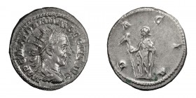 Trajan Decius. Antoninianus; Trajan Decius; 249-251 AD, Rome, Antoninianus, 4.85g. RIC-12b, C-16. Obv: IMP C M Q TRAIANVS DECIVS AVG Bust radiate, cui...