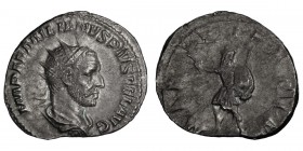 Aemilian. Antoninianus; Aemilian; 253 AD, Rome, Antoninianus, 3.09g. RIC-5b (R ), C-22 (8 Fr.). Obv: IMP AEMILIANVS PIVS FEL AVG Bust radiate, draped,...