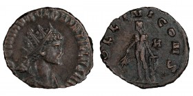 Quintillus. Antoninianus; Quintillus; 270 AD, Rome, Antoninianus, 2.64g. Cunetio Hoard-2346 (7 spec.), RIC-9, C-5. Obv: IMP C M AVR CL QVINTILLVS AVG ...