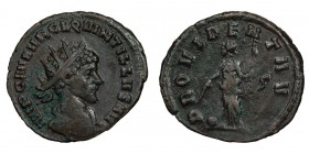 Quintillus. Antoninianus; Quintillus; 270 AD, Rome, Antoninianus, 3.12g. RIC-28, C-61, Cunetio Hoard-2339 (36 spec.). Obv: IMP C M AVR CL QVINTILLVS A...