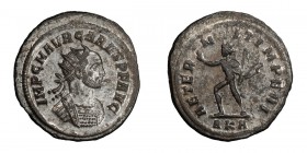 Carus. Antoninianus; Carus; 282-283 AD, Rome, Antoninianus, 4.17g. RIC-35, C-11, Venera-1657/1716 (60 spec.). Obv: IMP C M AVR CARVS P F AVG Bust radi...