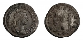 Carinus as Caesar. Antoninianus; Carinus as Caesar; 282-283 AD, Antioch, Antoninianus, 3.63g. RIC-206, C-182. Obv: IMP C M AVR CARINVS NOB C Bust radi...
