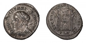 Constantine I. AE 3, Reduced Follis; Constantine I; 307-337 AD, London, 319-20 AD, Reduced Follis, 2.95g. RIC-159 (r1). Obv: IMP CONSTANT - INVS AG Cu...
