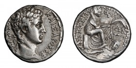 Augustus. Tetradrachm; Augustus; 27 BC-14 AD, Antioch, Year 36 and 54 = 6 AD, Tetradrachm, 15.05g. RPC-4158 (26 coins, 8 obv. dies), Prieur-57 (45 spe...
