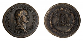 Galba. Dupondius; Galba; 68-69 AD, Rome, Dupondius, 13.76g. BM-139, Paris-216 pl. XVI (same dies), C-306 (5 Fr.), RIC-419 (Scarce). Obv: SER GALBA IMP...