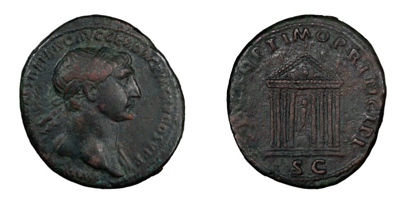 Trajan. 40-as; Trajan; 98-117 AD, Rome, As, 11.14g. Woytek, MIR-304b (54 spec.);...