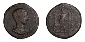 Diadumenian as Caesar. Dupondius; Diadumenian as Caesar; 217-218 AD, Rome, Dupondius, 10.67g. BM 159, C-8 (20 Fr.), RIC-212. Obv: [OPEL ANTON]INVS DIA...