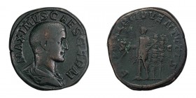 Maximus as Caesar. Sestertius; Maximus as Caesar; 235-238 AD, Rome, 236-8 AD, Sestertius, 25.69g. BM-213, C-14 (10 Fr.), RIC-13. Obv: MAXIMVS CAES GER...