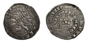 Bohemia, ND, Groschen, VF; Bohemia, ND Groschen, VF, Johann of Luxemburg, 1310-1346. Saurma-396/171. Lion reverse/ Crown within inner circle. 3.2g, 29...