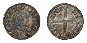 Great Britain, Aethelred II, 978-1016, ND, Penny, EF/AU; Great Britain, Aethelred II, 978-1016, ND Penny, EF, Aethelred II, 978-1016, London mint. Lyf...