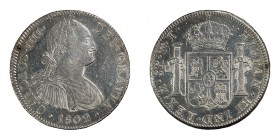 Mexico, 1802, FT, 8 Reales, UNC; Mexico, 1802 FT, 8 Reales, UNC, Carlos IV. Cal-698..