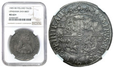 Stephan Batory 
POLSKA/ POLAND/ POLEN / POLOGNE / POLSKO

Stefan Batory. Talar (Thaler) 1585, Nagybanya NGC MS62+ (TOP POP) - EXCELLENT 

Aw.: Pó...