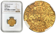 Sigismund III Vasa 
POLSKA/ POLAND/ POLEN / POLOGNE / POLSKO

Zygmunt III Waza. Ducat (Dukaten) 1595, Gdansk / Danzig NGC UNC 

Aw.: Popiersie kr...