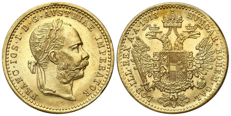 World coins 
Austria, Franz Joseph I (1848-1916). Ducat (Dukaten) 1913, Vienna ...