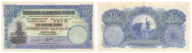Banknotes
POLSKA / POLAND / POLEN / POLOGNE / POLSKO

Palestine, 10 pounds 19...