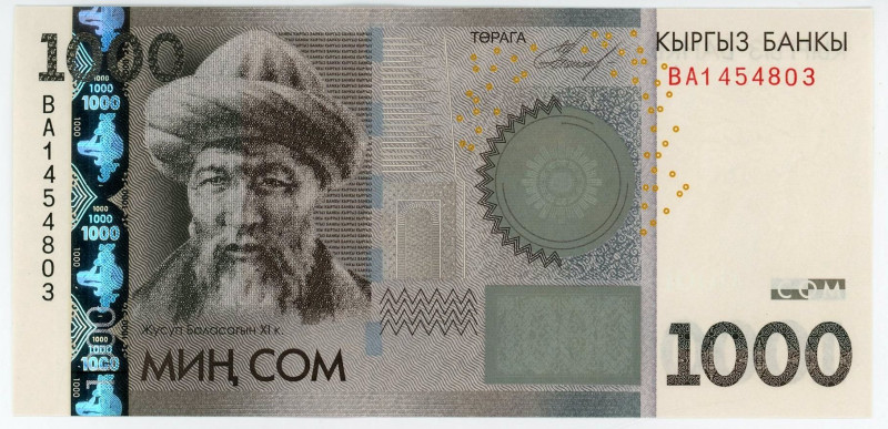 Kyrgyzstan 1000 Som 2010

P# 29b, N# 204871; # BA 1454803; UNC