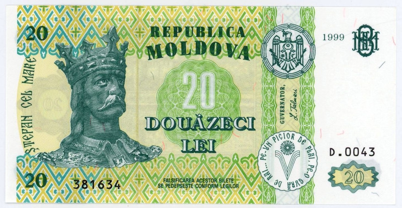 Moldova 20 Lei 1999

P# 13d, N# 202817; # D0043 381634; UNC