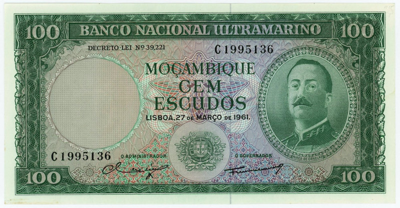 Mozambique 100 Escudos 1961

P# 109, N# 225248; # C 1995136; UNC