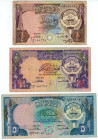Kuwait 1/2 - 1/4 - 5 Dinars 1968 - 1991 (ND)
