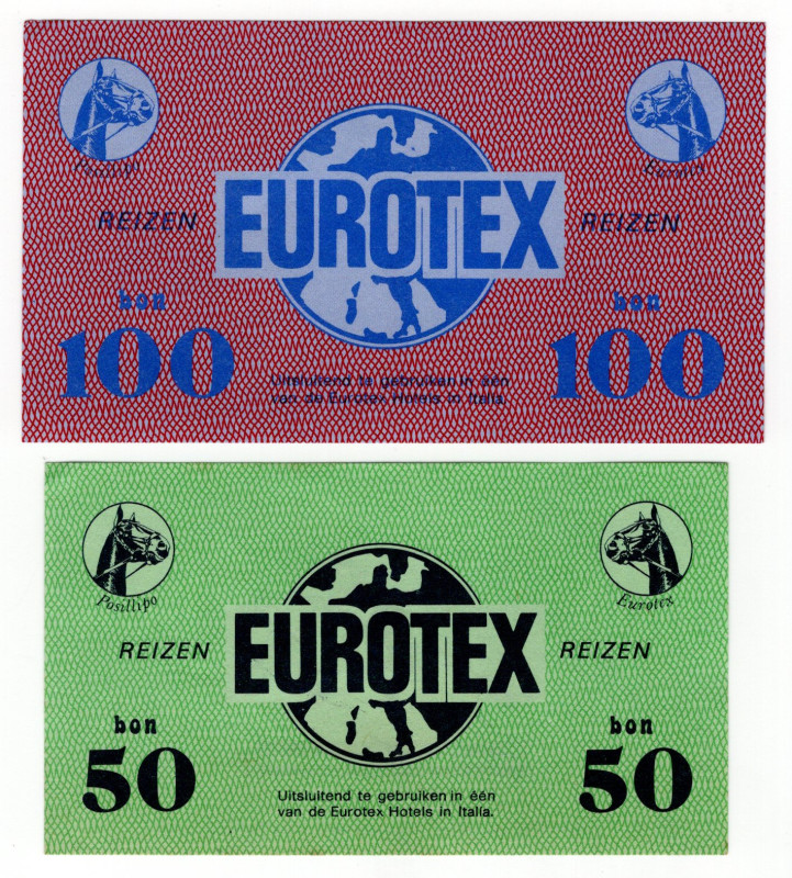 Italy Hotel Coupon EUROTEX 50 - 100 Lire (ND)

AUNC/UNC