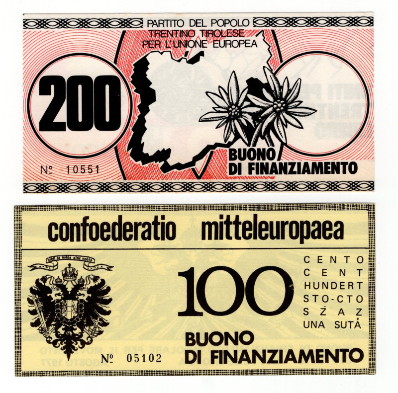 Italy Trade Voucher Buono Di Finanziamento 100 - 200 Lire 1977 (ND)

AUNC/UNC