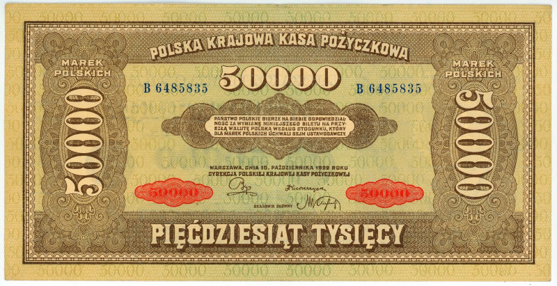 Poland 50.000 Marek 1922

P# 33a, N# 210696; # B 6485835; XF