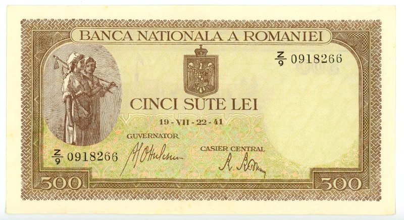 Romania 500 Lei 1941

P# 51, # 0918266; AUNC