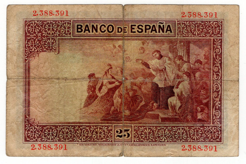 Spain 25 Pesetas 1926

P# 71, N# 208077; # 2,388,391; F