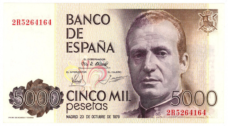 Spain 5000 Pesetas 1979 (1982)

P# 160, N# 205251; UNC