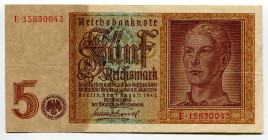 Germany - Third Reich 5 Reichsmark 1942