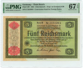 Germany - Third Reich 5 Reichsmark 1934 PMG 67 EPQ Superb Gem UNC