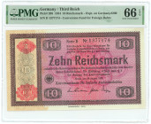 Germany - Third Reich 10 Reichsmark 1934 PMG 66 EPQ Gem UNC