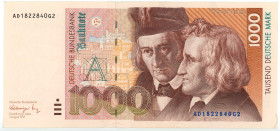 Germany - FRG 1000 Deutsche Mark 1991