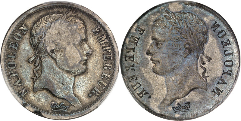 FRANCE
Premier Empire / Napoléon Ier (1804-1814). 2 francs Empire, frappe incuse...