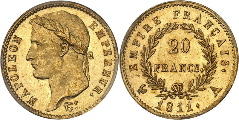 FRANCE
Premier Empire / Napoléon Ier (1804-1814). 20 francs Empire 1811, A, Pari...