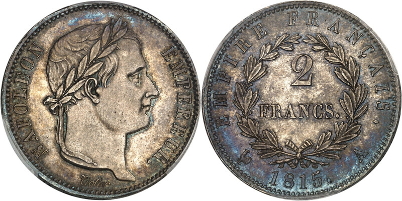 FRANCE
Cent-Jours / Napoléon Ier (mars-juillet 1815). 2 francs Cent-Jours 1815, ...