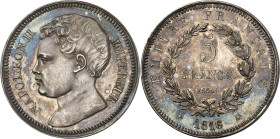 FRANCE
Napoléon II (1811-1832). Essai de 5 francs Napoléon II Empereur 1816, Bruxelles (Würden).
Av. NAPOLEON II - EMPEREUR. Tête nue à gauche. 
Rv. E...