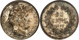 FRANCE
Louis-Philippe Ier (1830-1848). 25 centimes 1847, A, Paris.
Av. LOUIS PHILIPPE I ROI DES FRANÇAIS. Tête laurée à droite, signature DOMARD. F. 
...