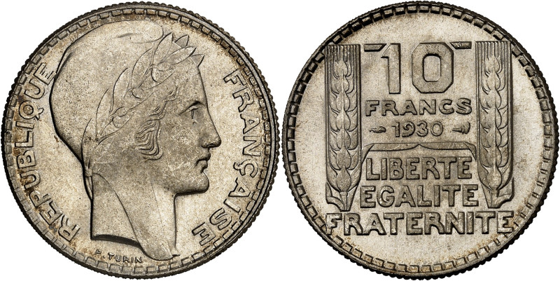 FRANCE
IIIe République (1870-1940). 10 francs Turin 1930, Paris.
Av. REPUBLIQUE ...