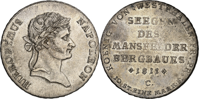 ALLEMAGNE - GERMANY
Westphalie, Jérôme Napoléon (1807-1813). Thaler, visite des ...