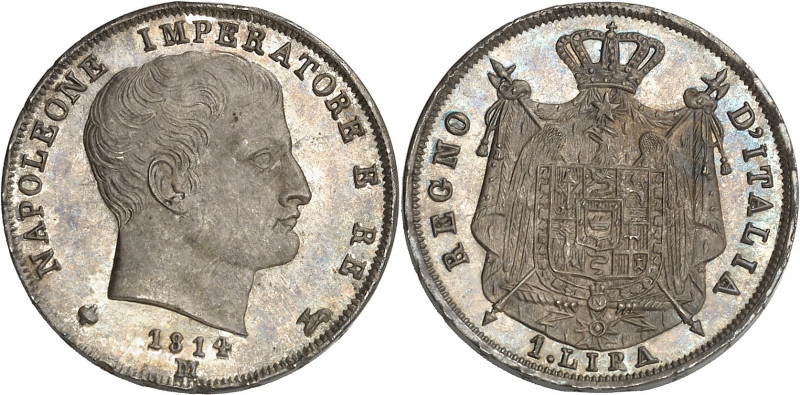 ITALIE - ITALY
Milan, royaume d’Italie, Napoléon Ier (1805-1814). 1 lire, 2e typ...