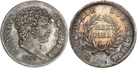 ITALIE - ITALY
Naples, Joachim Murat (1808-1815). Mezza lira (1/2 lire) 1813, Naples.
Av. GIOACCHINO NAPOLEONE. Buste à droite, au-dessous (date). 
Rv...