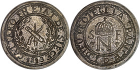 MONTÉNÉGRO - MONTENEGRO
Premier Empire / Napoléon Ier (1804-1814). 5 francs (1 once), siège de Cattaro, avec les grenades 1813, Cattaro.
Av. CATTARO E...