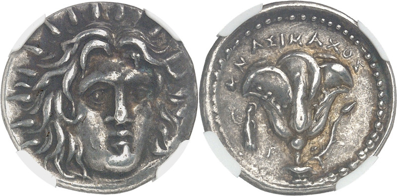 GRÈCE ANTIQUE - GREEK
Carie, Rhodes. Didrachme au nom de Mnasimaxos ND (250-230 ...