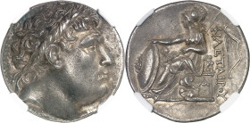GRÈCE ANTIQUE - GREEK
Mysie, Royaume de Pergame, Eumène I (263- 241 av. J.-C.). Tétradrachme à l’effigie et nom de Philétaire ND (263-250 av. J.-C.), ...