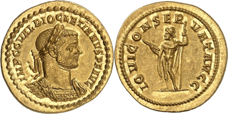 EMPIRE ROMAIN - ROMAN
Dioclétien (284-305). Aureus ND (c.286), Rome.
Av. IMP C C...