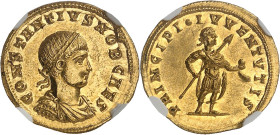 EMPIRE ROMAIN - ROMAN
Constance II (324-361). Semissis, frappe exceptionnelle pendant le séjour de Constantin Ier à Ticinum 326, Ticinum.
Av. CONSTANT...